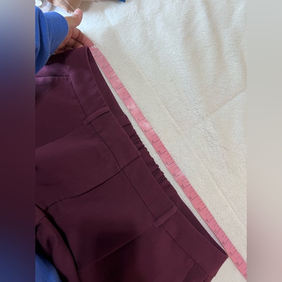 Old navy burgundy Extra High-Rise Taylor Wide Leg Trouser size XL tall - Picture 8 of 12